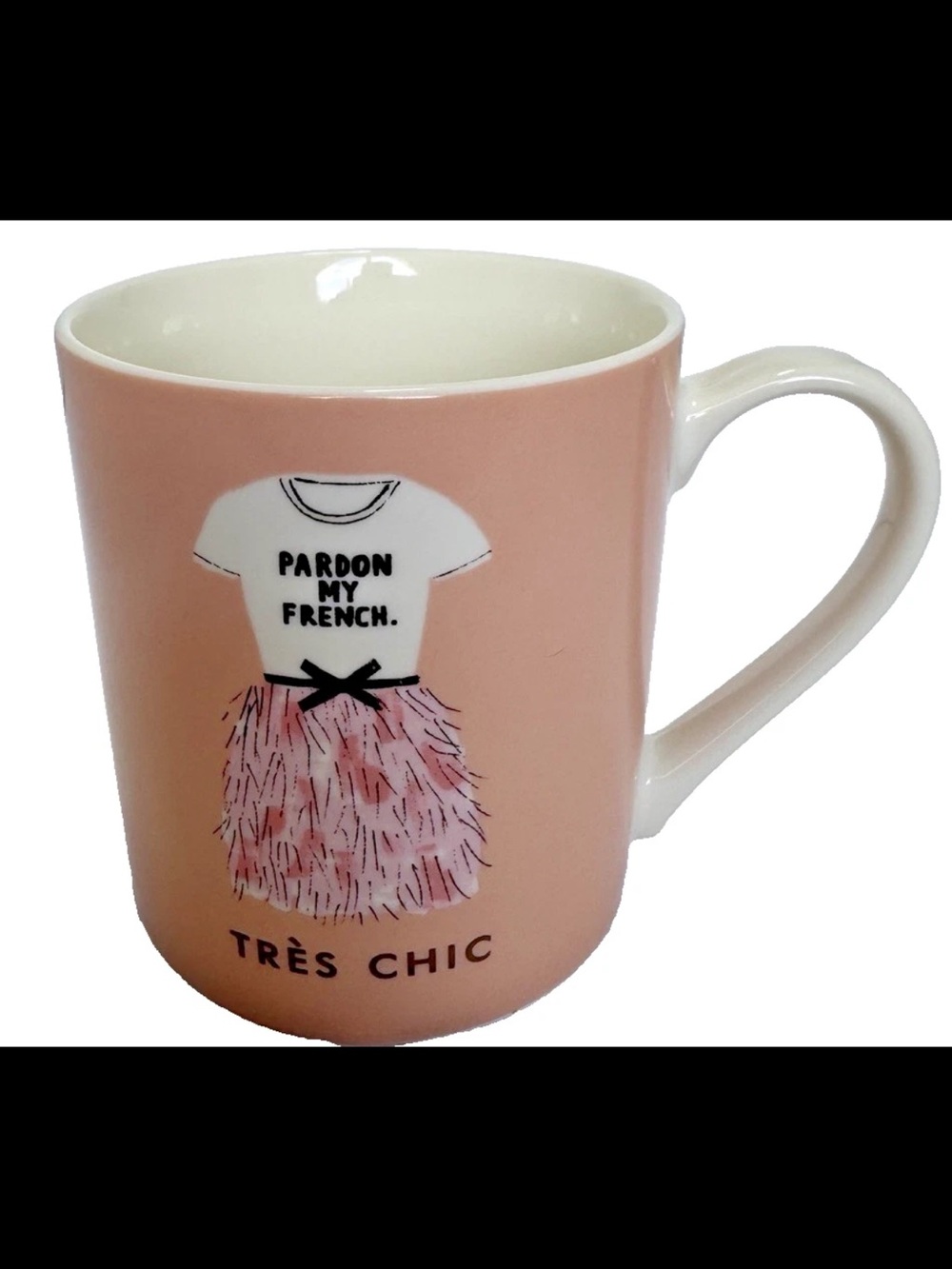 Kate Spade Lenox THINGS WE LOVE Pardon My French Tres Chic Coffee Mug